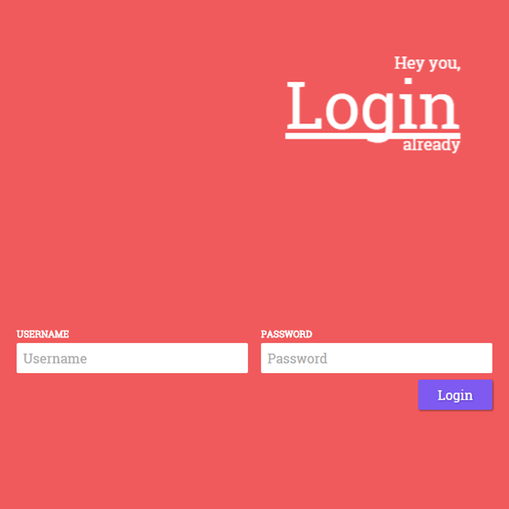 form login